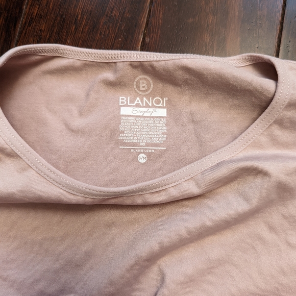 Blanqi Everyday Cap Sleeve Maternity Dress - Frosty Pink - Picture 9 of 9